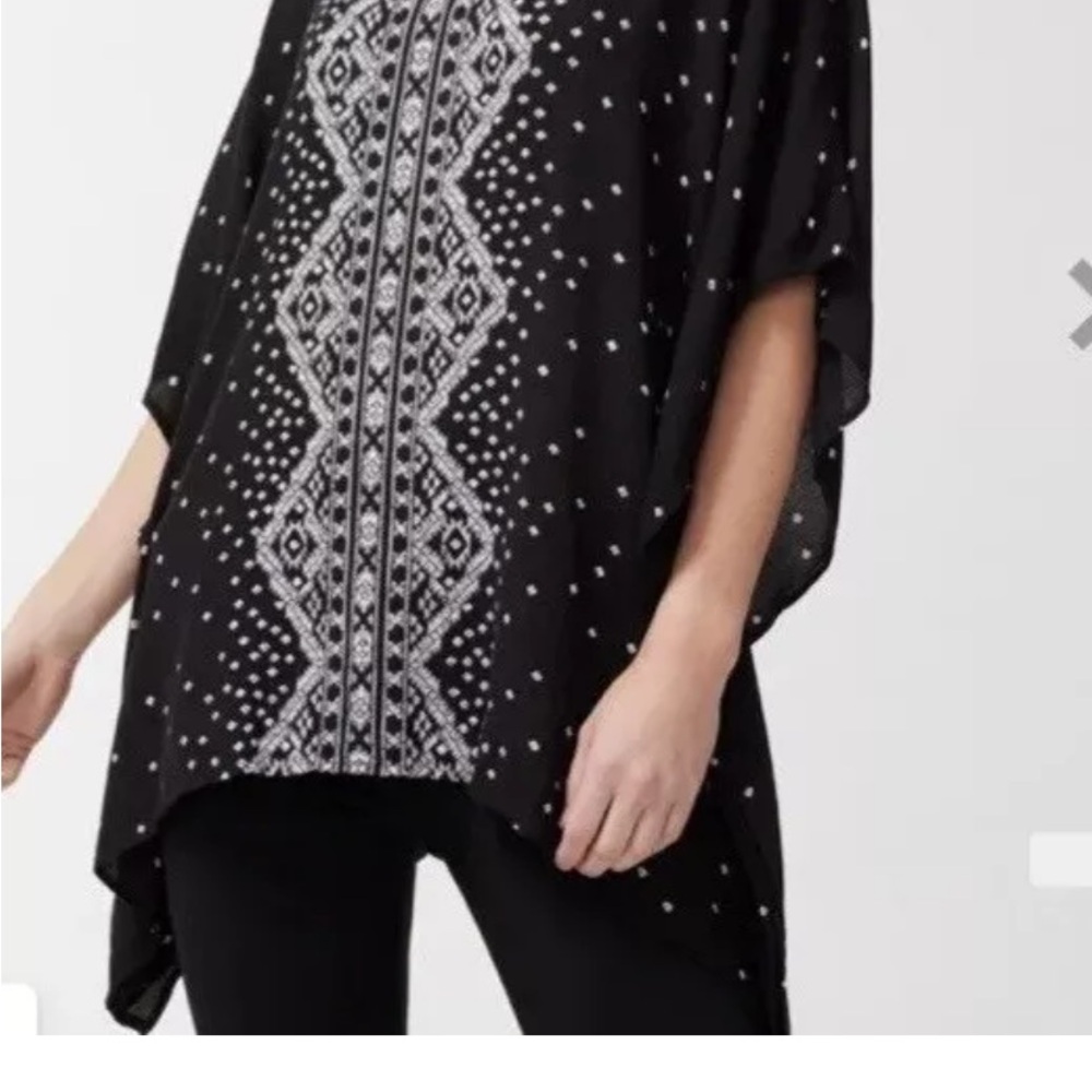 Chico's Diamond Dust Paula Poncho S/M